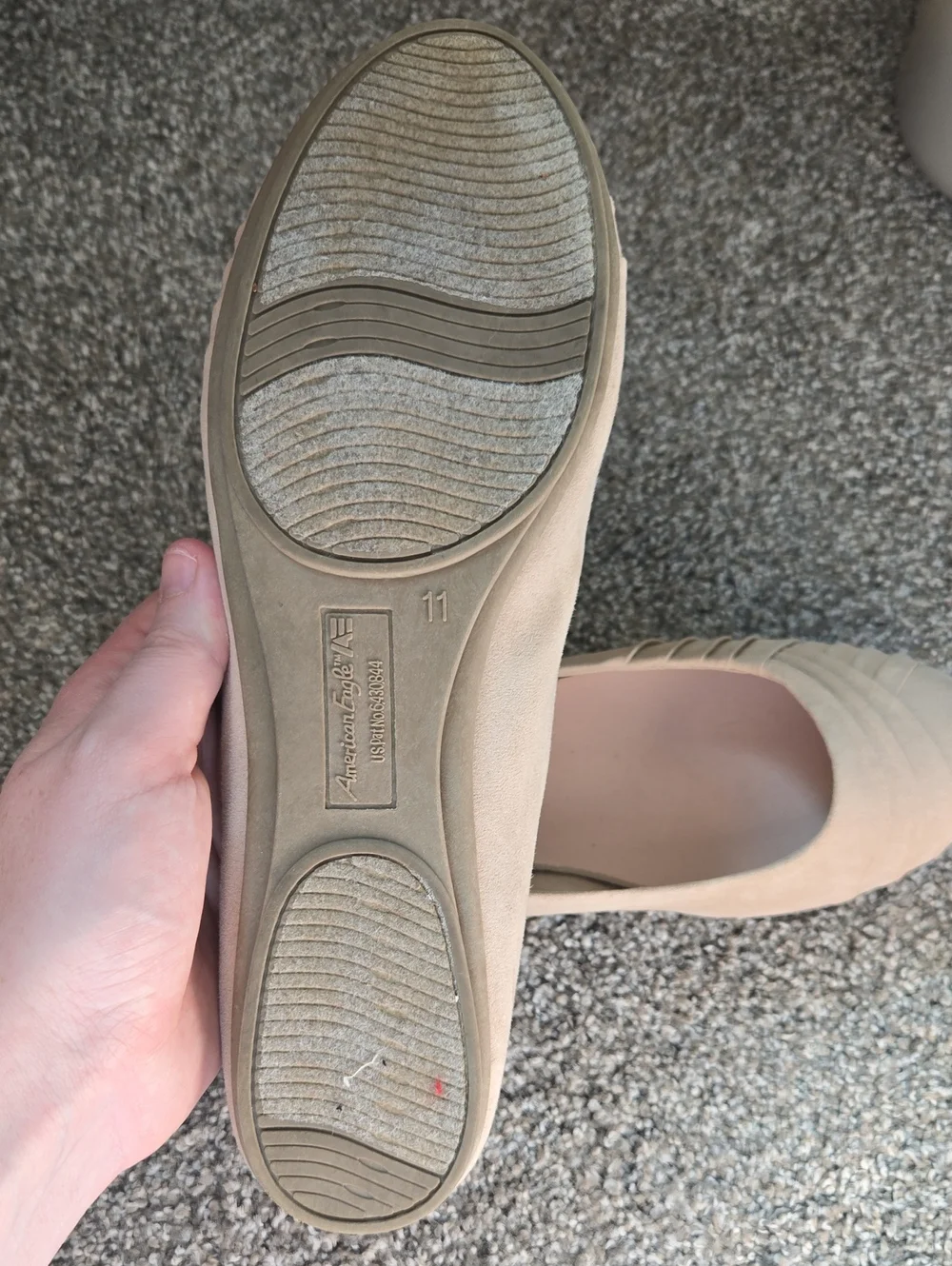 American Eagle Outfitters look pleated flats